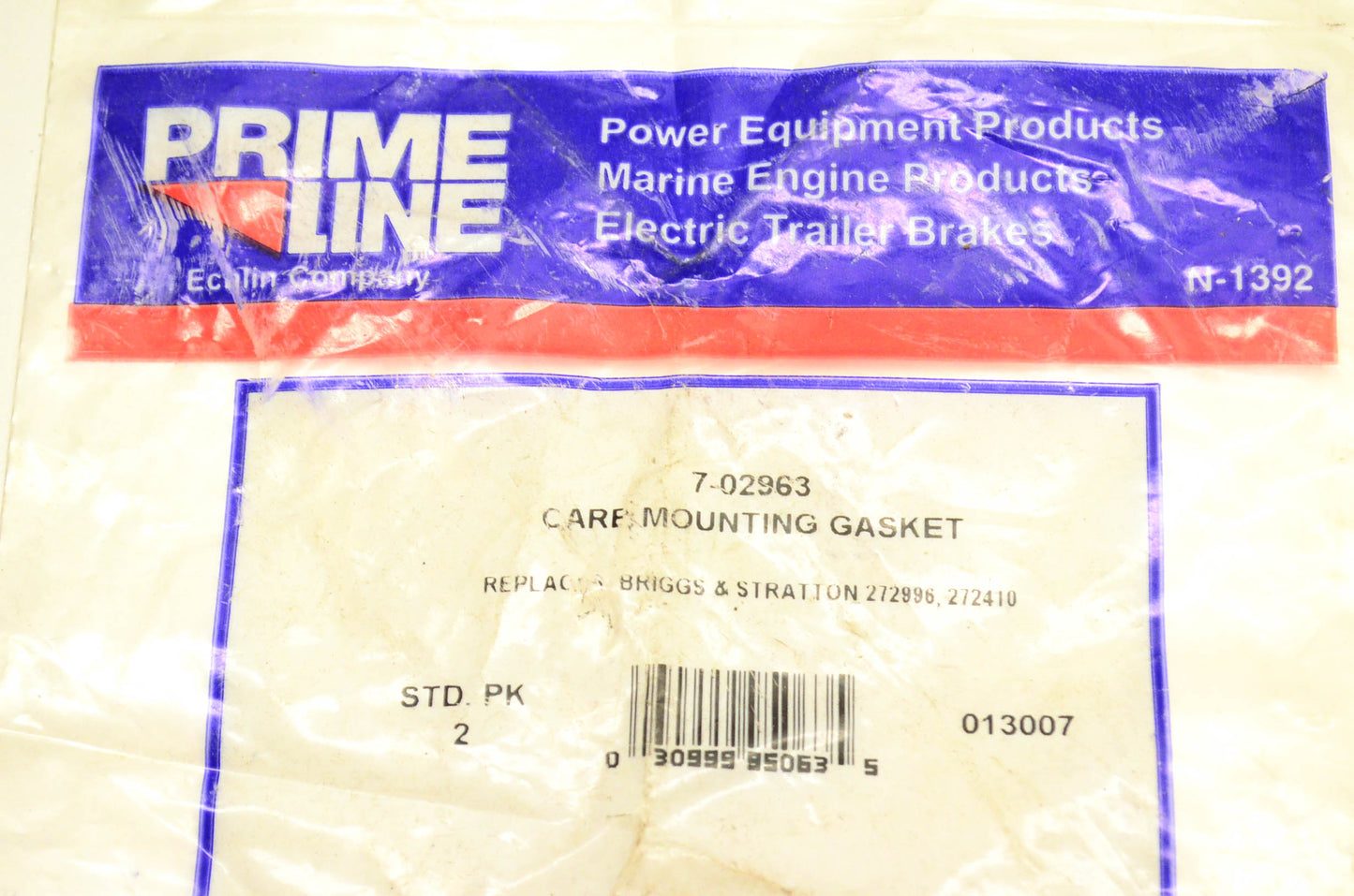 Prime Line 7-02963, 272996, 272410 Carburetor Mounting Gasket  QTY 2 NOS