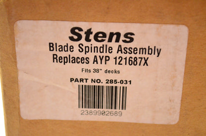 Stens 285-031, 121687X Spindle Assembly NOS
