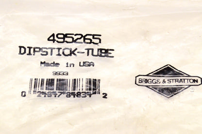 New OEM Briggs & Stratton 495265 Dipstick Tube NOS