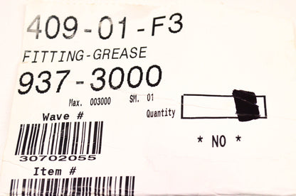 MTD 937-3000 Grease Fitting NOS