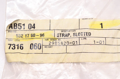New OEM Husqvarna 532179096, 532 17 90-96 Slotted Strap NOS
