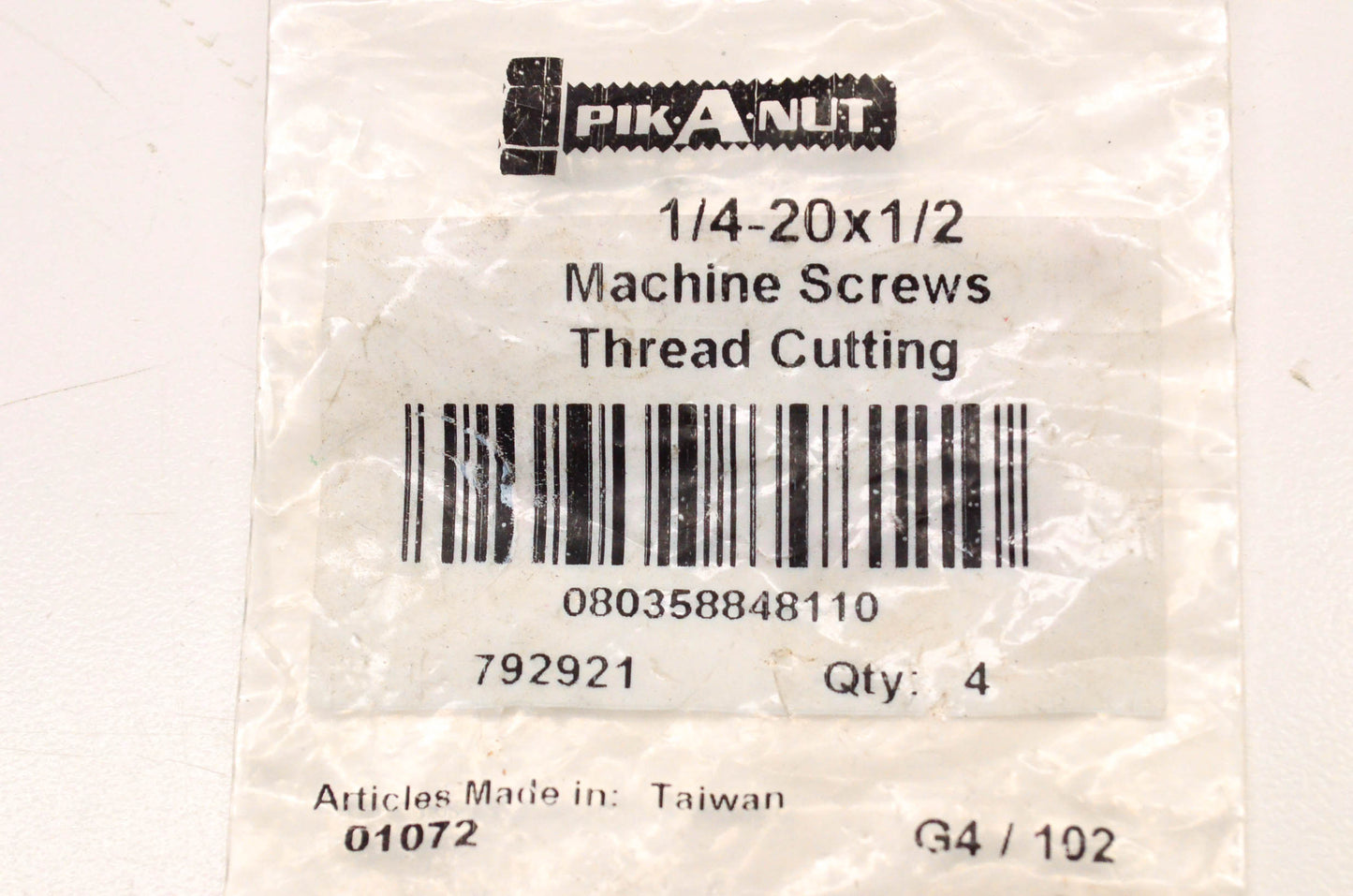 Dorman 792921 Thread Cutting Machine Screw Qty 4 NOS
