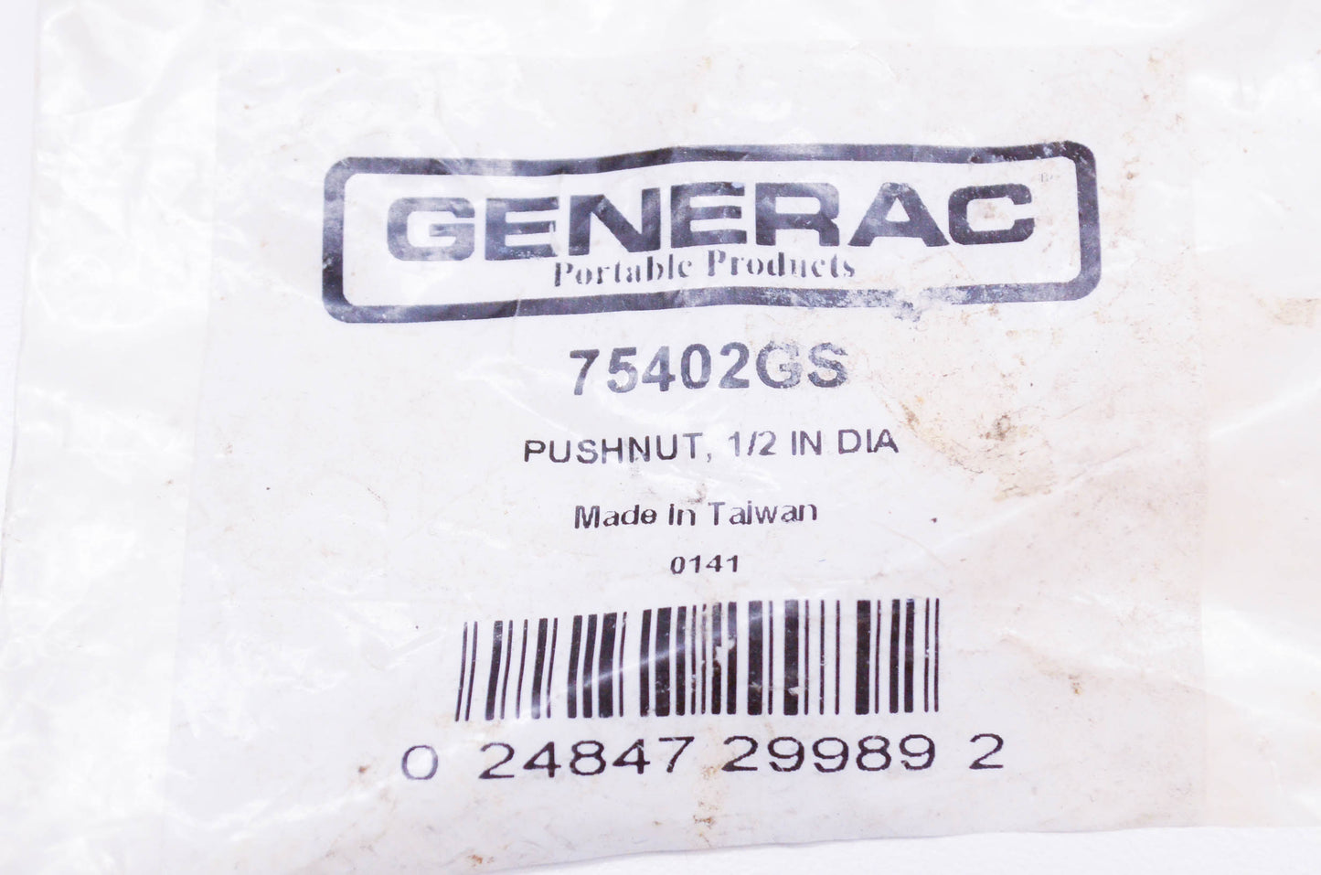Generac 75402GS Pushnut 1/2 Inch NOS