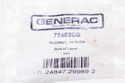 Generac 75402GS Pushnut 1/2 Inch NOS