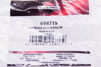 New OEM Briggs & Stratton 698719 Governor Spring NOS