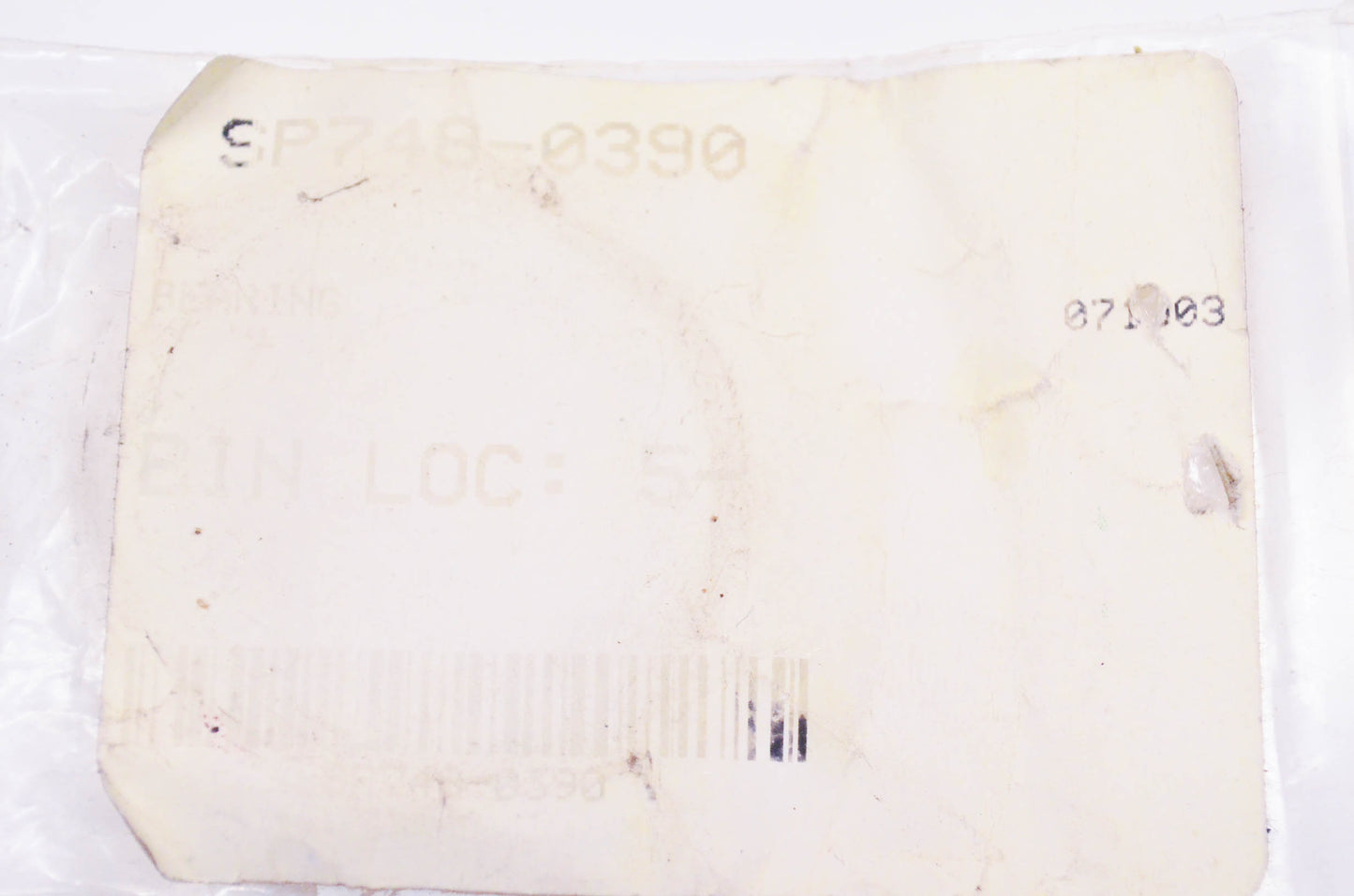 MTD 748-0390 Bearing Spacer NOS