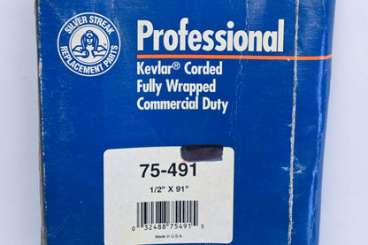 Silver Streak 75-491 1/2" x 91" Professional Aramid Corded Commercial Duty Belt NOS