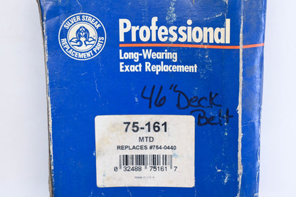 Silver Streak 75-161, 754-0440 MTD Professional Long-Wearing Belt NOS