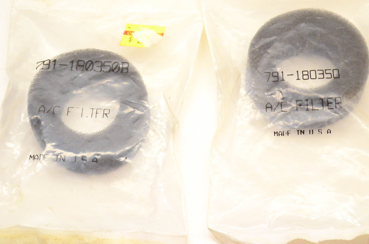 Aftermarket 791-180350, 791-180350B A/C Filters Qty 2 NOS