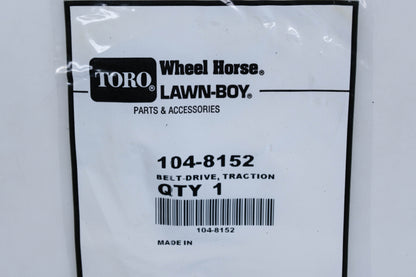 Toro 104-8152 Traction Drive Belt NOS