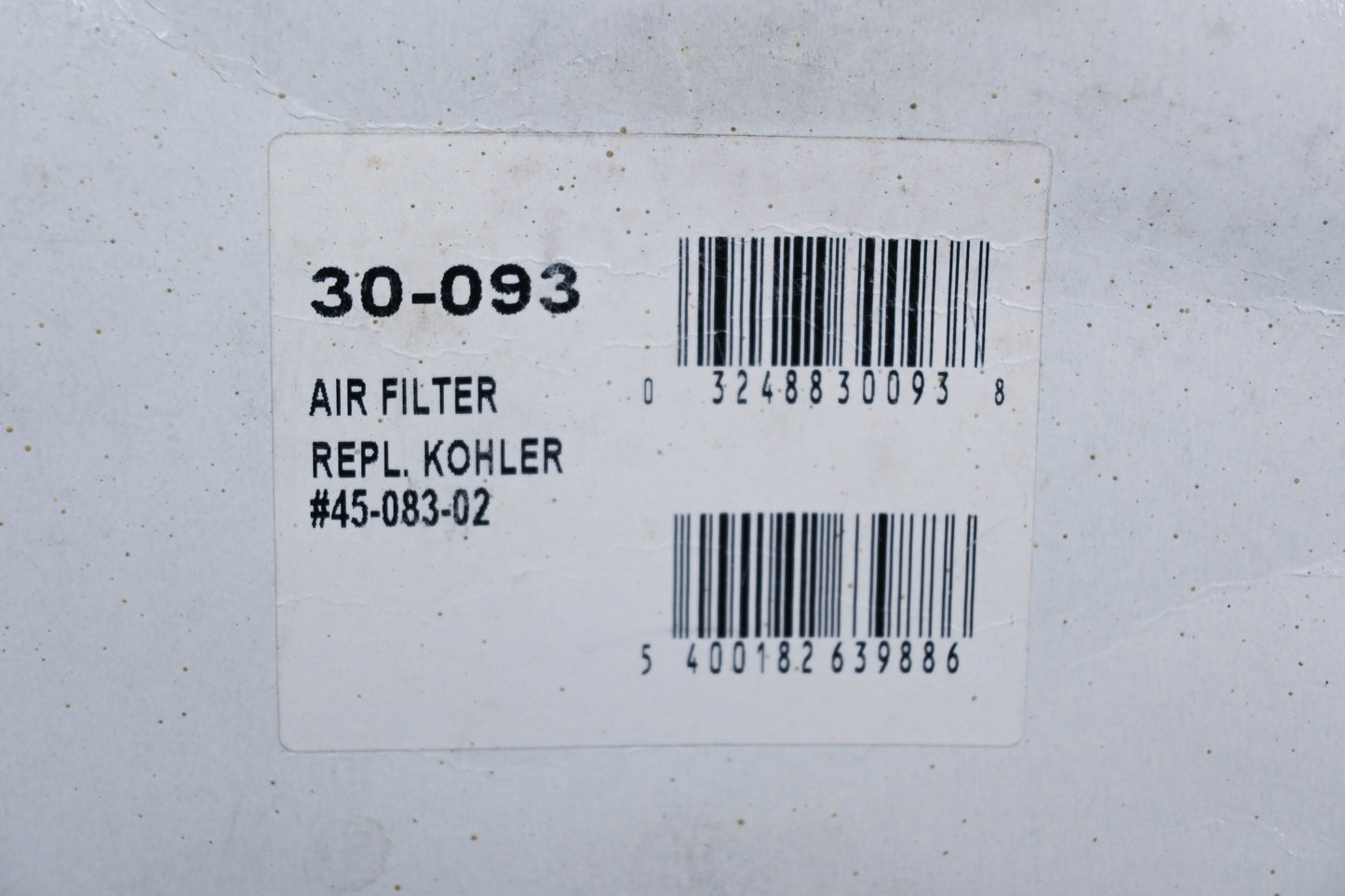 Oregon 30-093, 30-083-02 Kohler Air Filter NOS