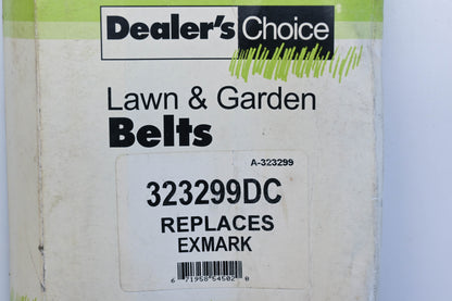 Dealers Choice 323299DC, A-323299, A-323299-PIX Exmark Kevlar Blade Drive Belt NOS