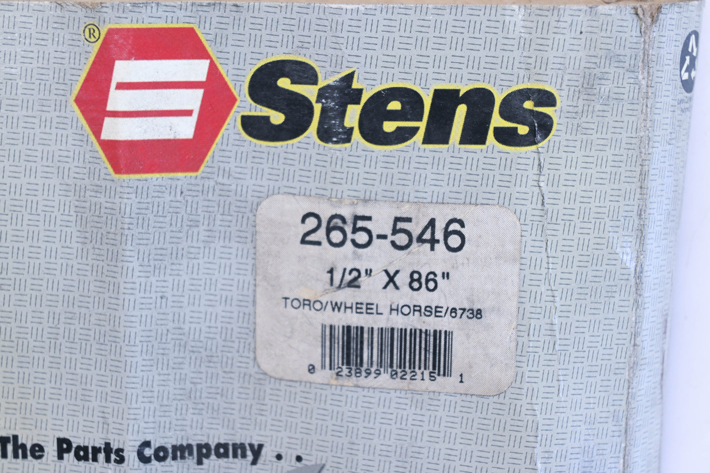 Stens 265-546, 6738 1/2" x 86" Belt NOS