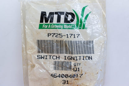 MTD P725-1717, 725-1717 Ignition Switch Kit NOS