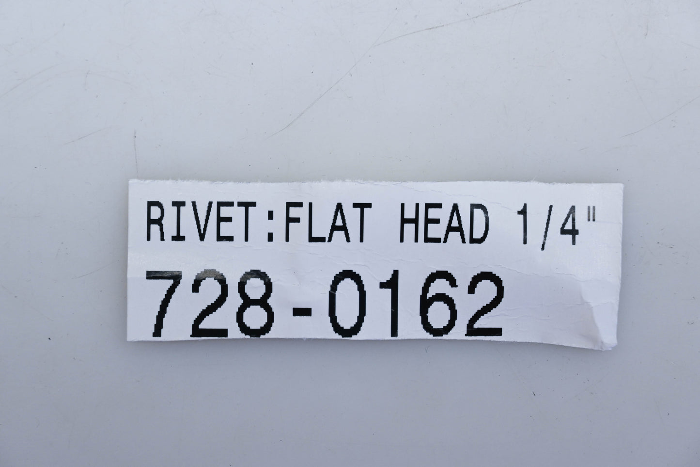 MTD 728-0162 1/4" Flat Head Rivets Qty 2 NOS