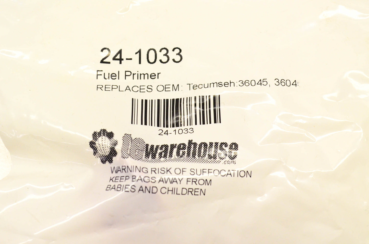 Tewarehouse 24-1033, 36045 Fuel Primer Qty 2 NOS