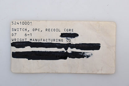 Wright MFG 52410001 Seat Switch NOS