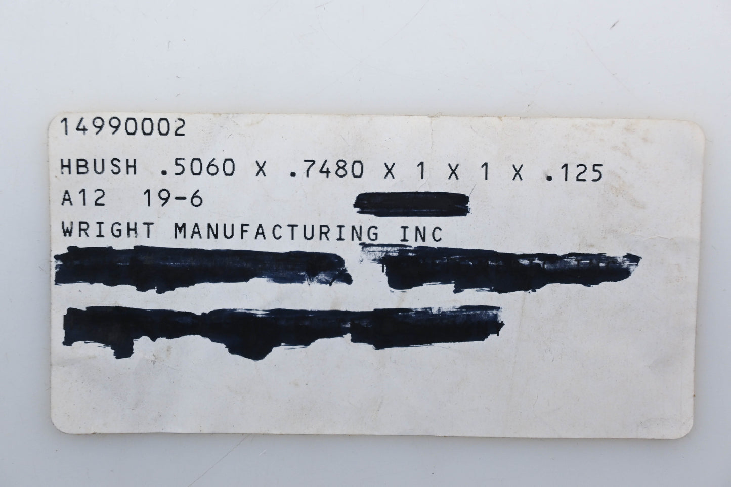 Wright MFG 14990002 Hitch Bushing NOS