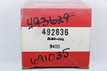 New OEM Briggs & Stratton 492836 Fuel Filter NOS