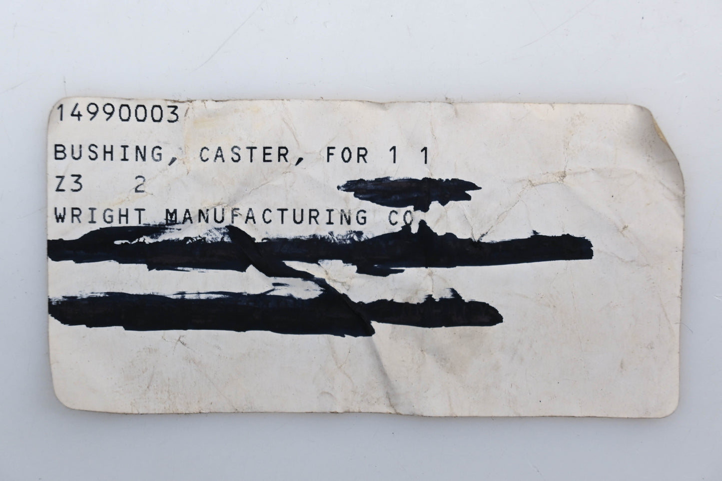Wright MFG 14990003 1-1/4" x 1-5/8" x 2" Caster Bushings Qty 2 NOS