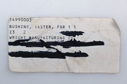Wright MFG 14990003 1-1/4" x 1-5/8" x 2" Caster Bushings Qty 2 NOS