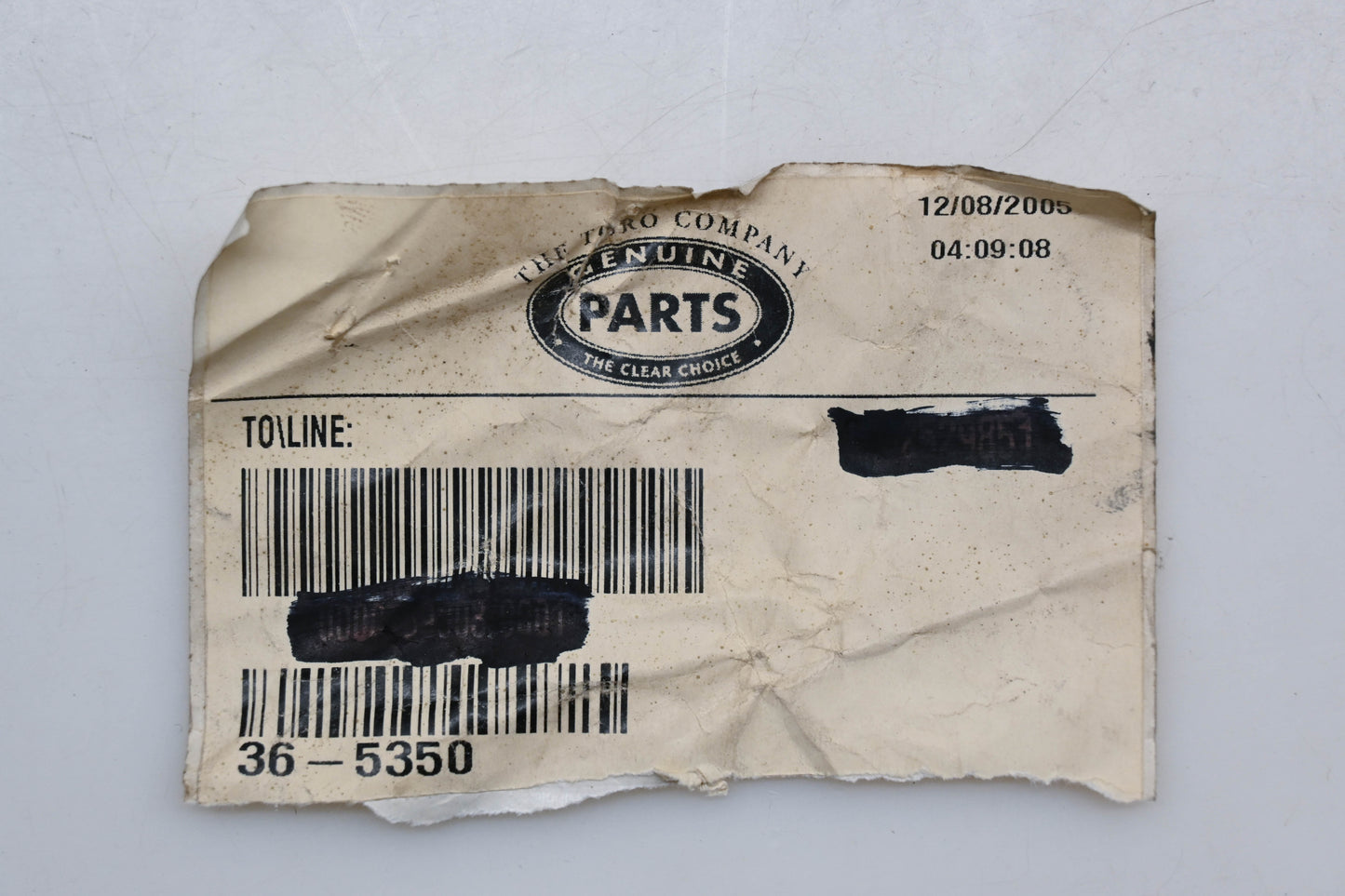 Toro 36-5350 Starter Drive Gear Assembly NOS