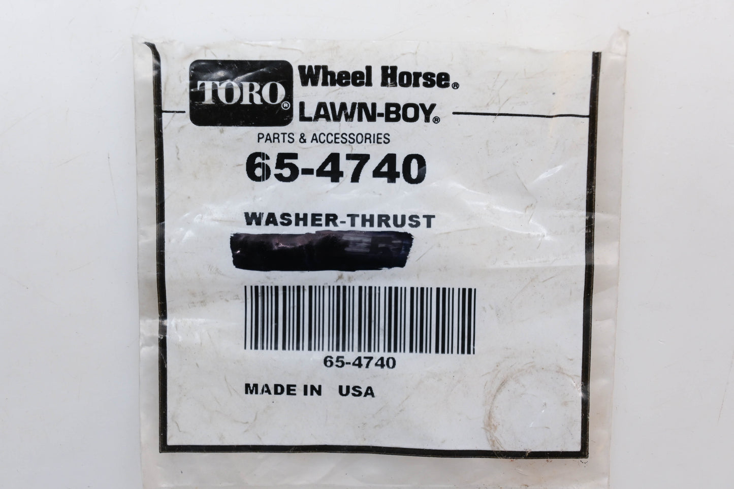 Toro 65-4740 Keyed Thrust Washers Qty 4 NOS