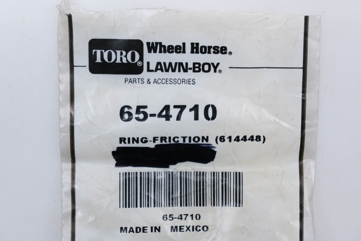 Toro 65-4710, 614448 Friction Ring NOS