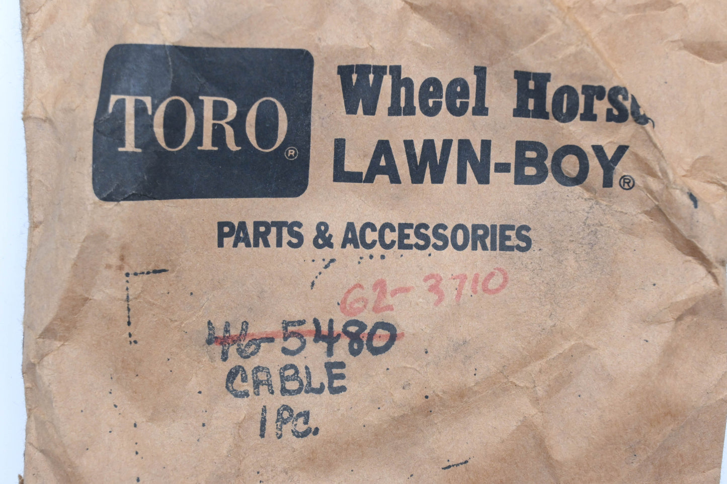 Toro 46-5480, 62-3710 Traction Cable NOS