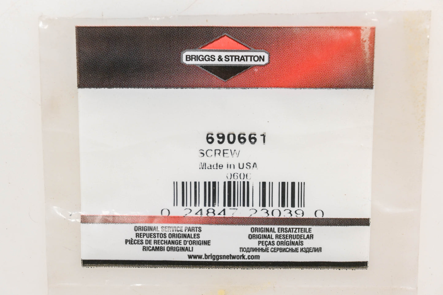 New OEM Briggs & Stratton 690661 Screw NOS