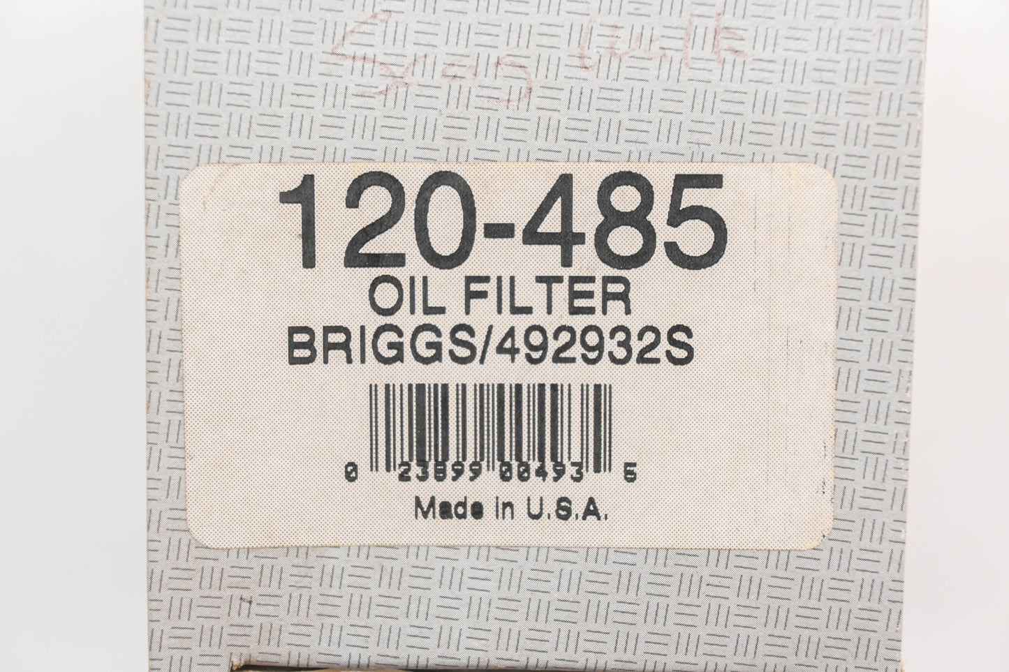 Stens 120-485, 492932S, 36563 Oil Filter NOS