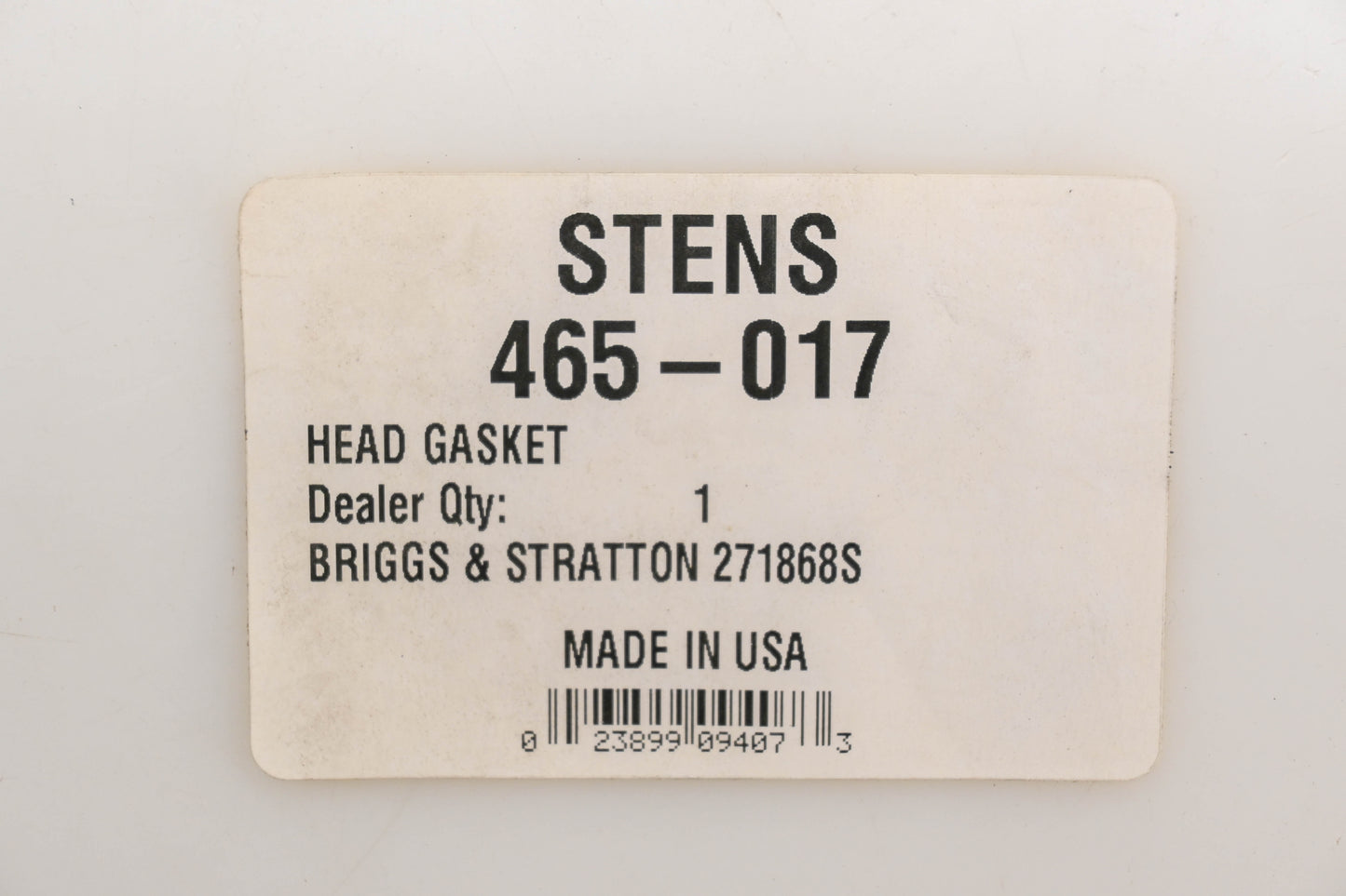 Stens 465-017, 271868S Head Gasket NOS