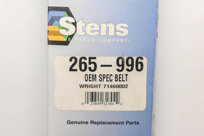 Stens 265-996, 71460002 Wright Stander V-Belt NOS