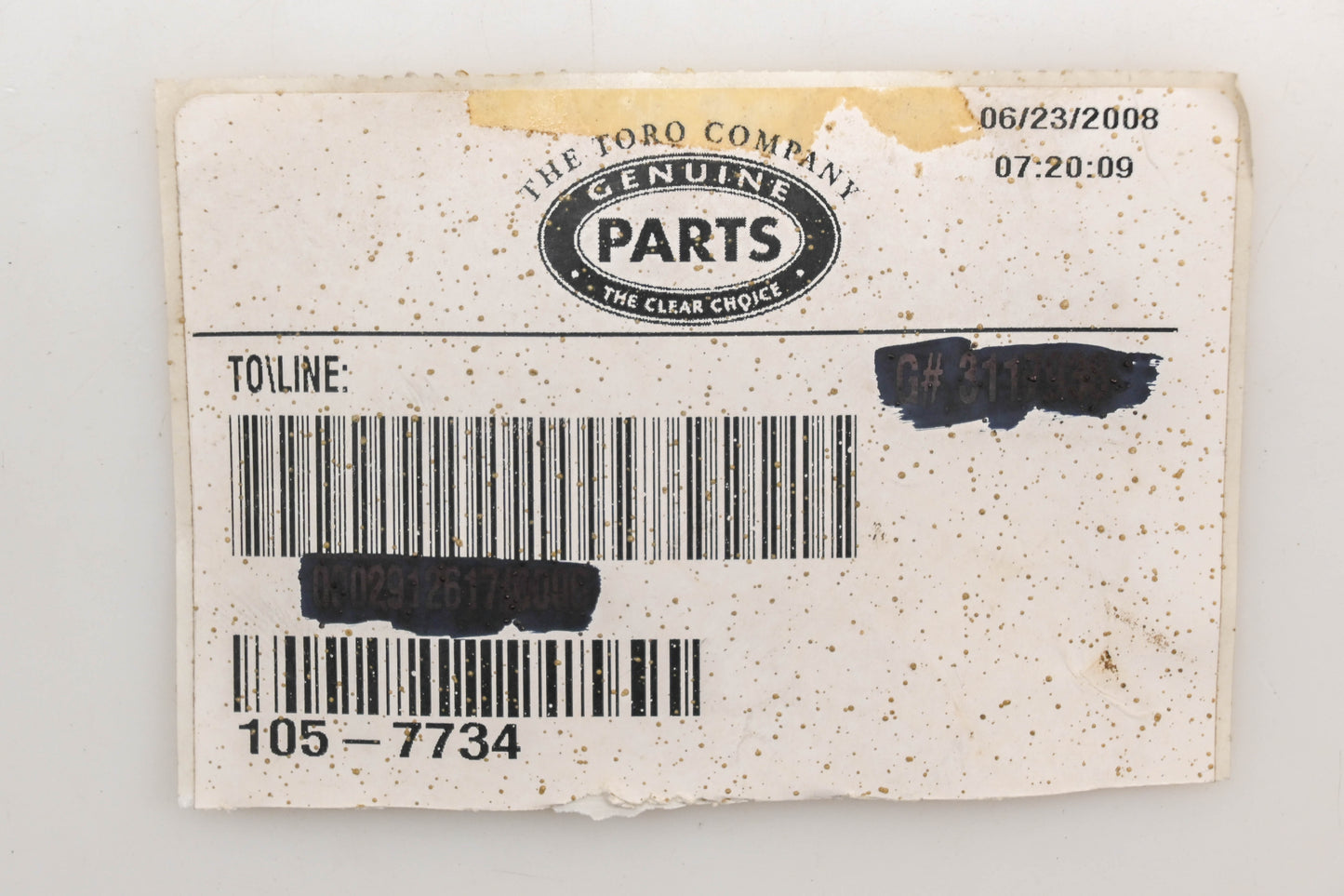 Toro 105-7734 Pulley NOS