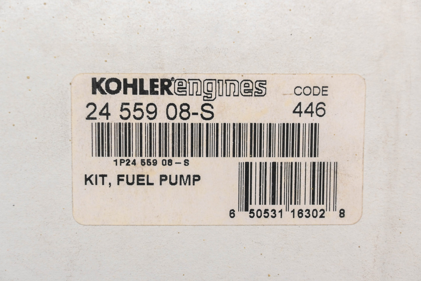 Kohler 24 559 08-S, 2455908-S Fuel Pump Kit NOS