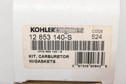 Kohler 12 853 140-S, 12853140-S Carburetor Kit NOS