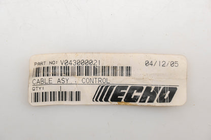 New OEM Echo V043000021 Throttle Cable Kit NOS