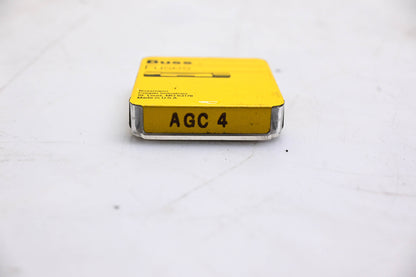 Eaton AGC-4 Bussmann Glass Tube Fuses Qty 5 NOS
