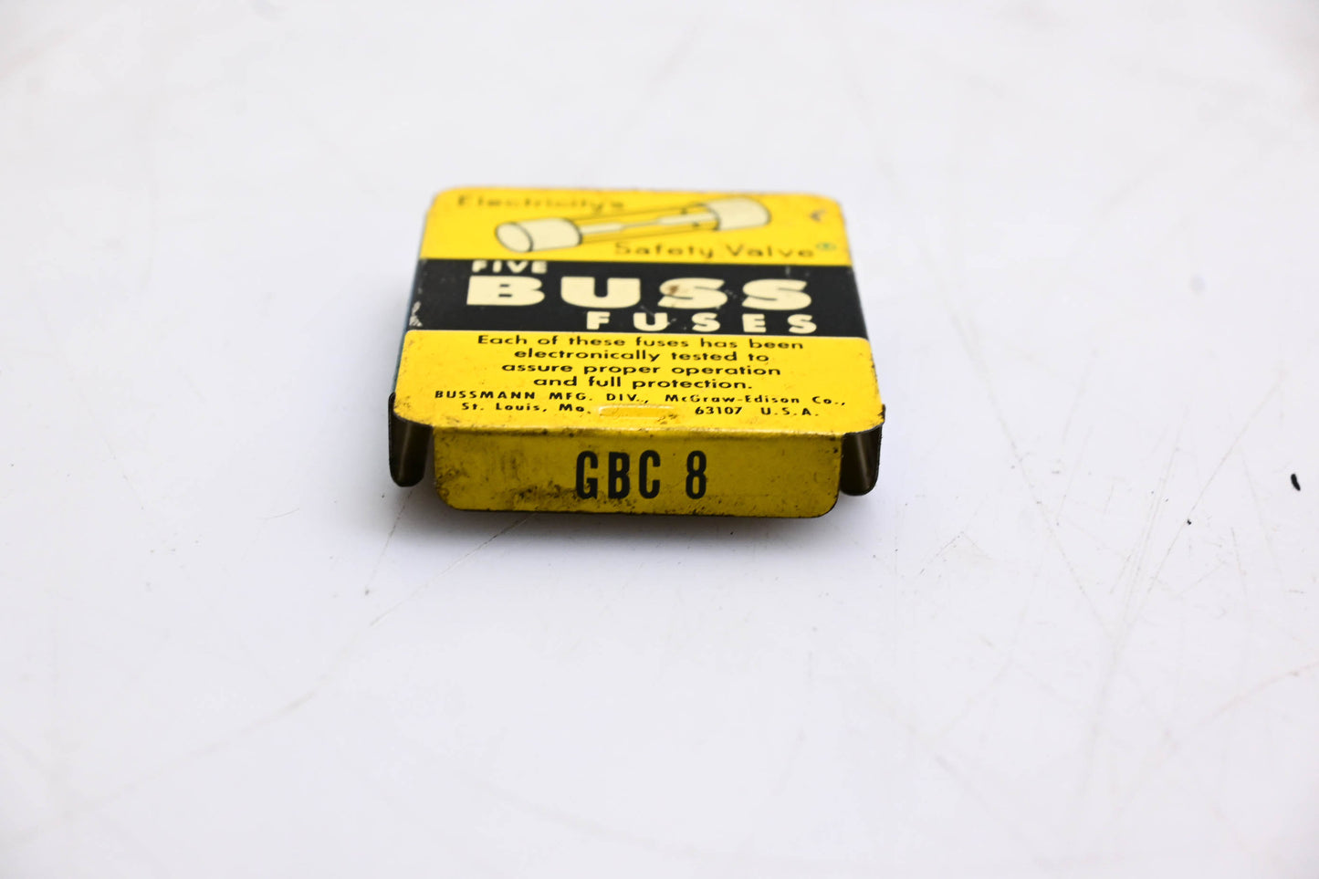 Eaton GBC-8 Bussmann Glass Tube Fuses Qty 5 NOS