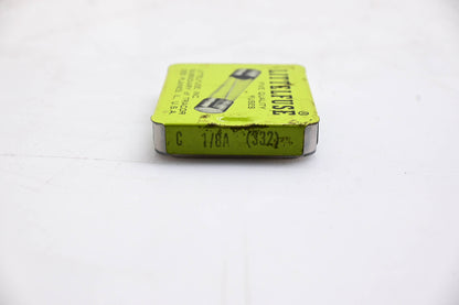 Littlefuse C 1/8A Glass Tube Fuses Qty 5 NOS