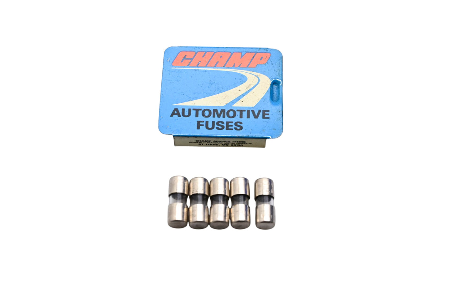 Champ 6-AGA 2 Glass Tube Fuses Qty 5 NOS