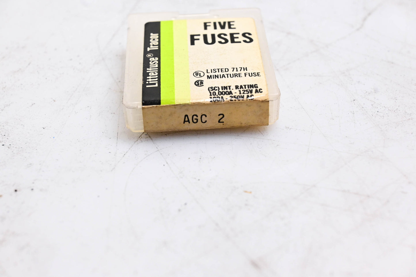 Littlefuse AGC-2 Glass Tube Fuses Qty 5 NOS