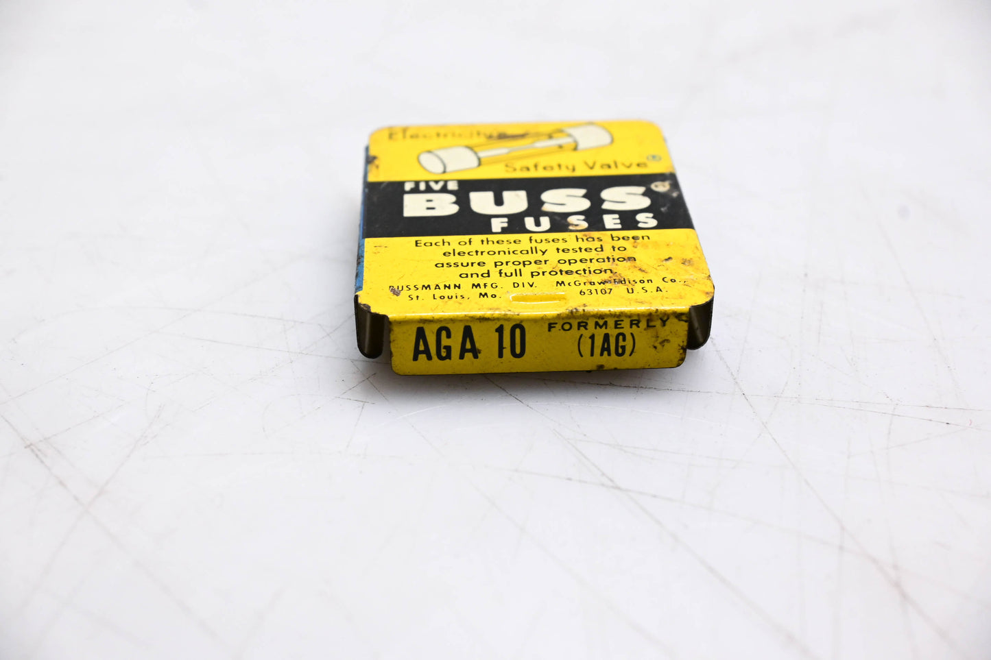 Eaton AGA-10 Bussmann Glass Tube Fuses Qty 5 NOS