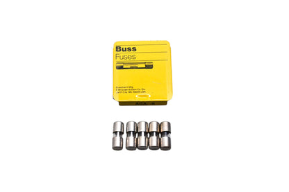 Eaton AGA-5 Bussmann Glass Tube Fuses Qty 5 NOS