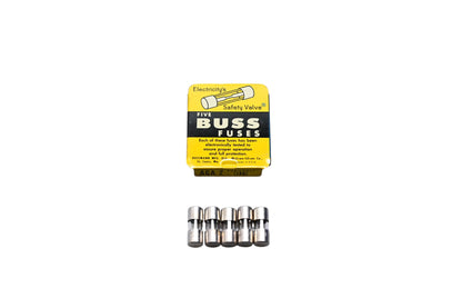 Eaton AGA-2 Bussmann Glass Tube Fuses Qty 5 NOS