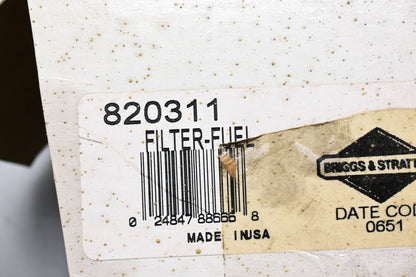 New OEM Briggs & Stratton 820311 Fuel Filter Assembly NOS