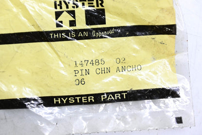Hyster 147485 Chain Anchor Pins Qty 2 NOS
