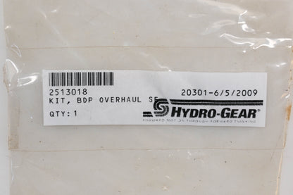 Hydro-Gear 2513018 BPD Overhaul Seal Kit NOS