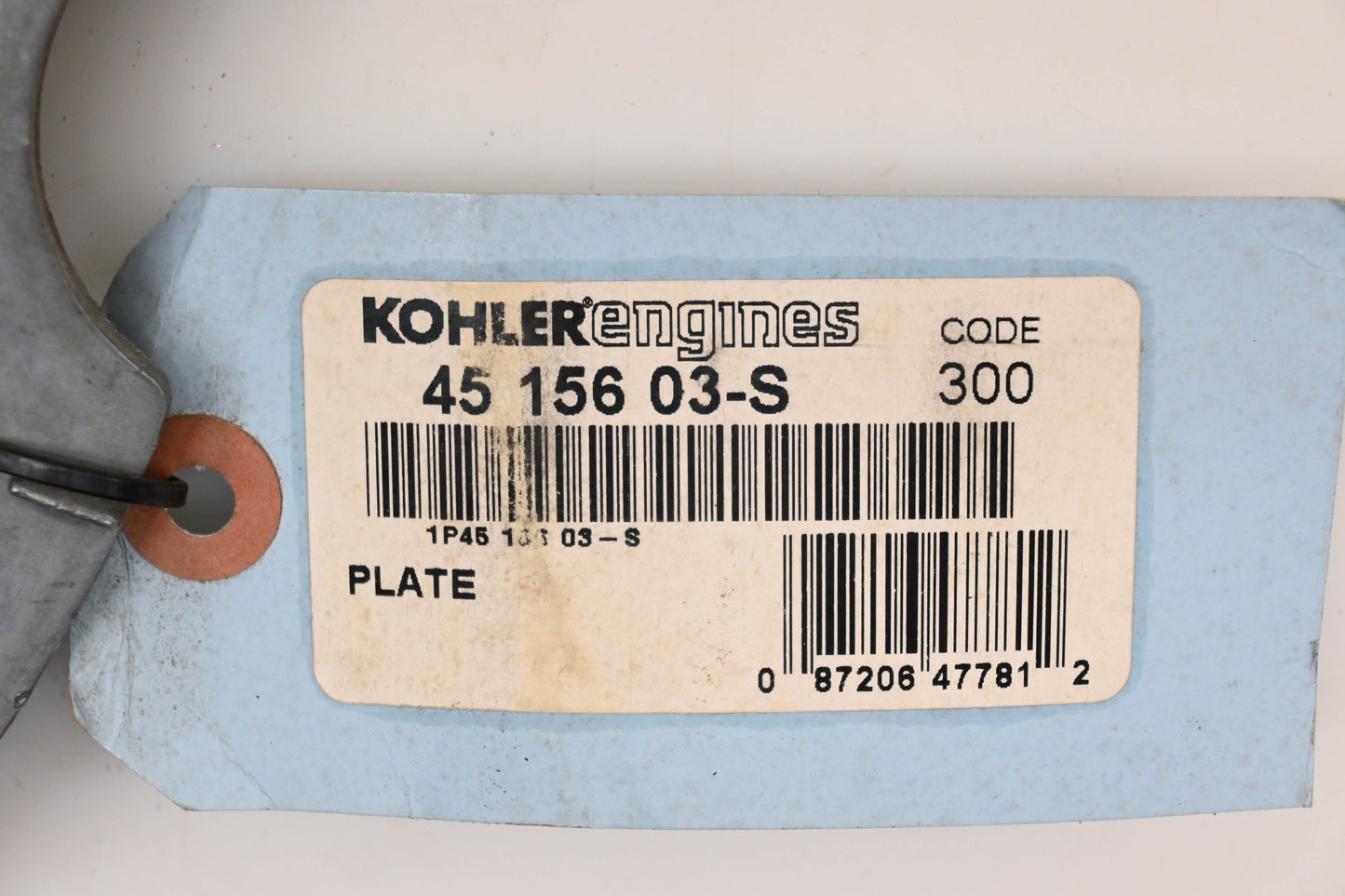 Kohler 45 156 03-S Bearing Plate NOS