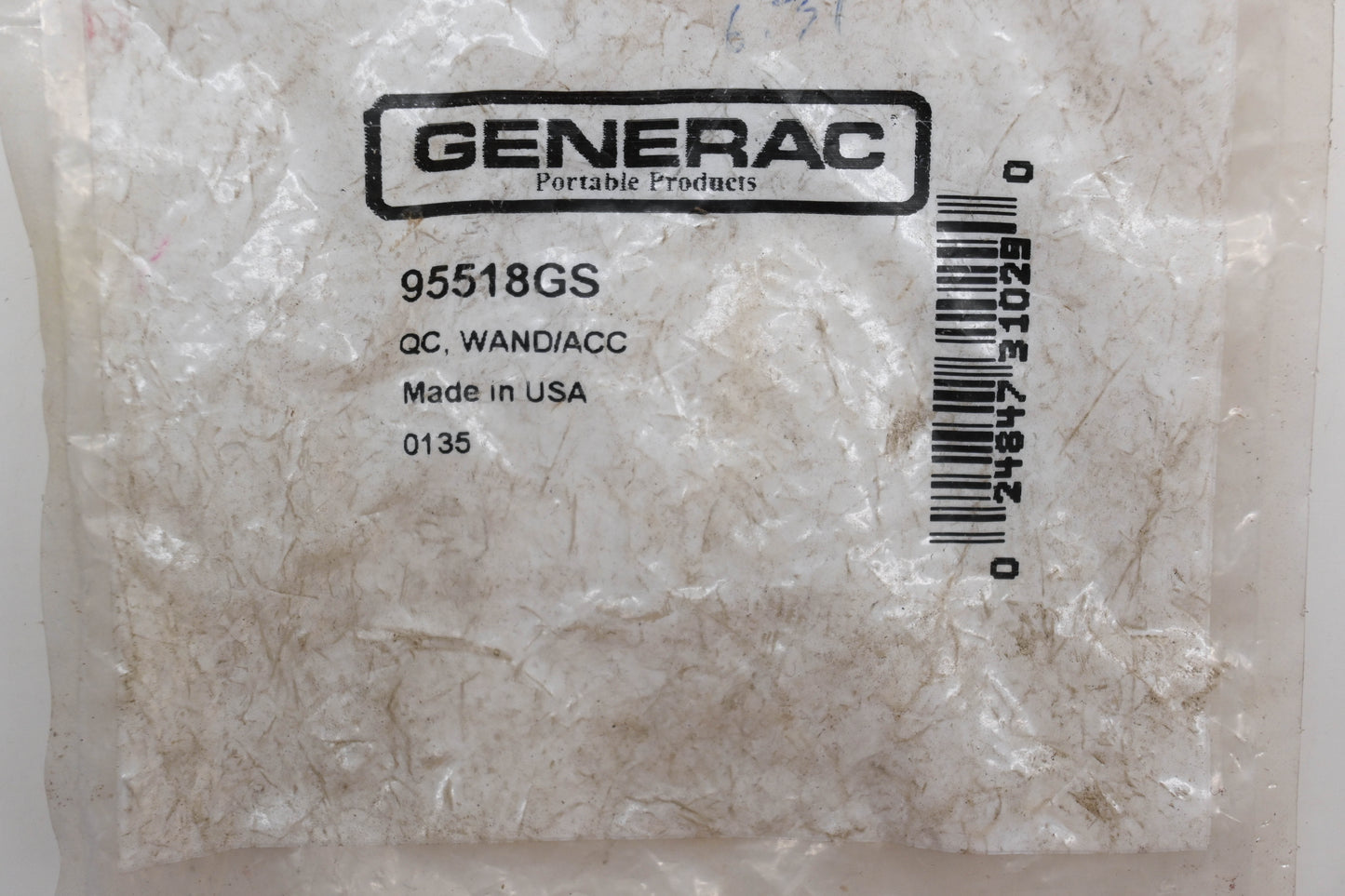 Generac 95518GS Pressure Washer Quick Connect NOS